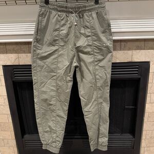 WILO The Label Sage Green Nylon Jogger Pants Athletic Track Pants Size Small NWT